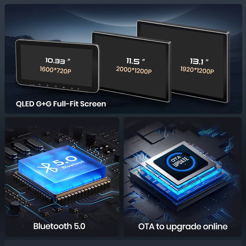 Junsun X7 PRO 11.5“ 2K AI Voice Wireless CarPlay Android Auto Car Radio for Toyota Avensis T27 2008-2015 Multimedia autoradio