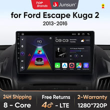 Junsun V1 pro 2 DIN Android Auto Radio para Ford Escape Kuga 2 C-MAX 2013-2016 Carplay 4G Car Multimedia GPS 2 DIN Autoradio 
