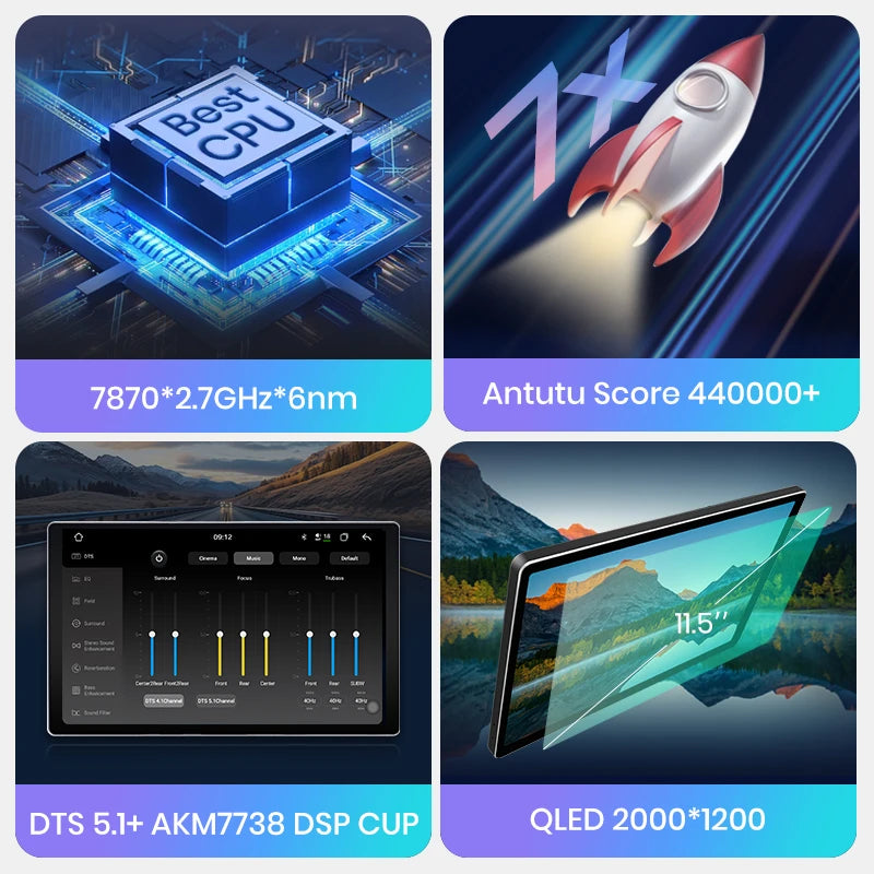 Junsun V3 Plus 2K Android 13 Wireless CarPlay Android Auto Car Intelligent Systems for Kia Sportage 4 QL 2018-2021 Autoradio