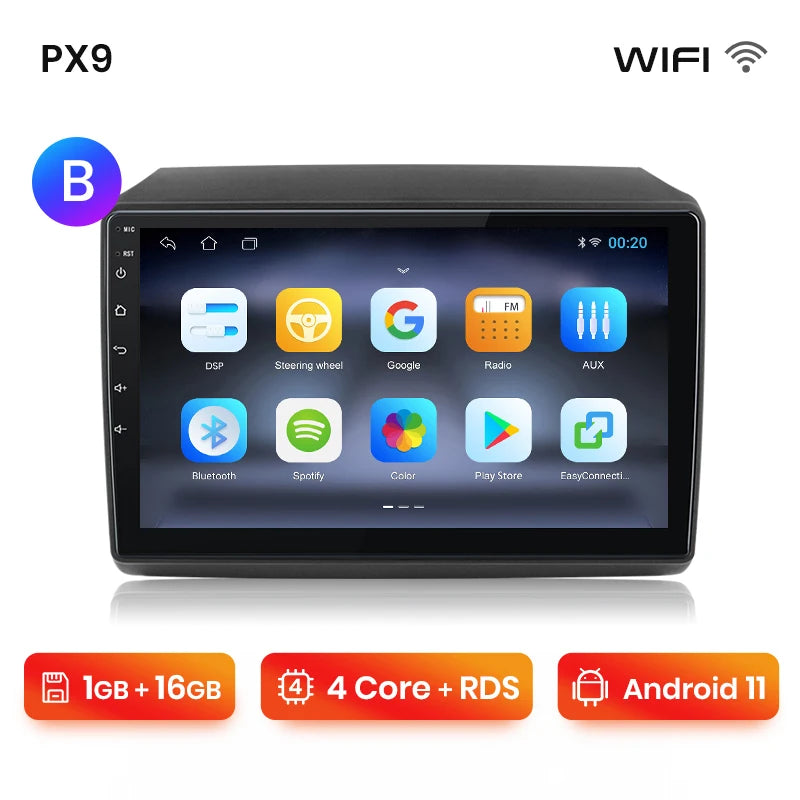 Radio con Android Auto y CarPlay inalámbrico AWESAFE para Fiat Ducato, Peugeot Boxer 2, Citroën Jumper 2 (2006-2023) 