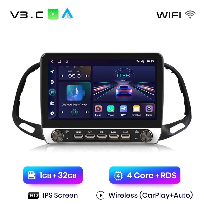 Junsun V3 Plus 2K Drahtlose CarPlay Android Auto Auto Intelligente Systeme Für Fiat Doblo 2016 2017 2018 2019 Autoradio 4G