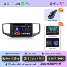 Lade das Bild in den Galerie-Viewer, Junsun Wireless CarPlay Android Autoradio für Volkswagen Amarok 2017 Auto Intelligente Systeme RDS BT WiFi 2 Din 
