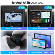 Junsun Wireless CarPlay Car Radio For Audi A4 B6 2000 20012002 2003 2004-2009 Android Multimedia