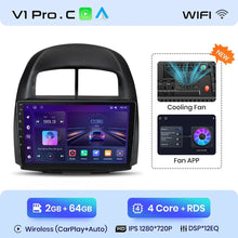 Load image into Gallery viewer, Junsun Wireless CarPlay Android Auto Radio For Toyota Passso 2006 2007 2008 2009-2011 Car Intelligent Systems RDS BT WiFi 2 din
