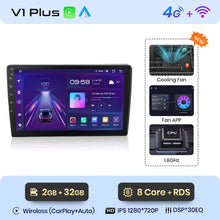 Lade das Bild in den Galerie-Viewer, Junsun Wireless CarPlay Android Autoradio für Volkswagen Polo 2004 2005 2006–2010 Auto Intelligente Systeme RDS BT WiFi 2 Din 
