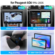Junsun Wireless CarPlay Car Radio For Peugeot 406 1994 1995 1996 1997-2005 Android Multimedia