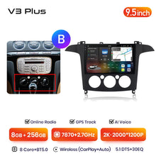 Load image into Gallery viewer, Junsun V3 Plus 2K Android 13 Wireless CarPlay Android Auto Car Intelligent Systems  For Ford S-Max S max 2007 - 2015 Autoradio
