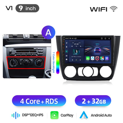 Junsun Wireless CarPlay Car Radio For BMW 1-Series 1 Series E87 E81 E82 E88 2004 2005-2011 Android Multimedia