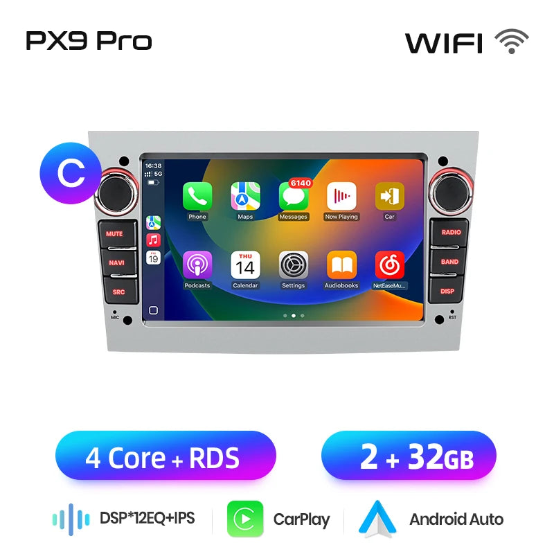 JUNSUN Car Radio For Opel Astra Antara Vectra Corsa Zafira Vivaro  Multimedia Wireless  Carplay  Android Auto Stereo Autoradio