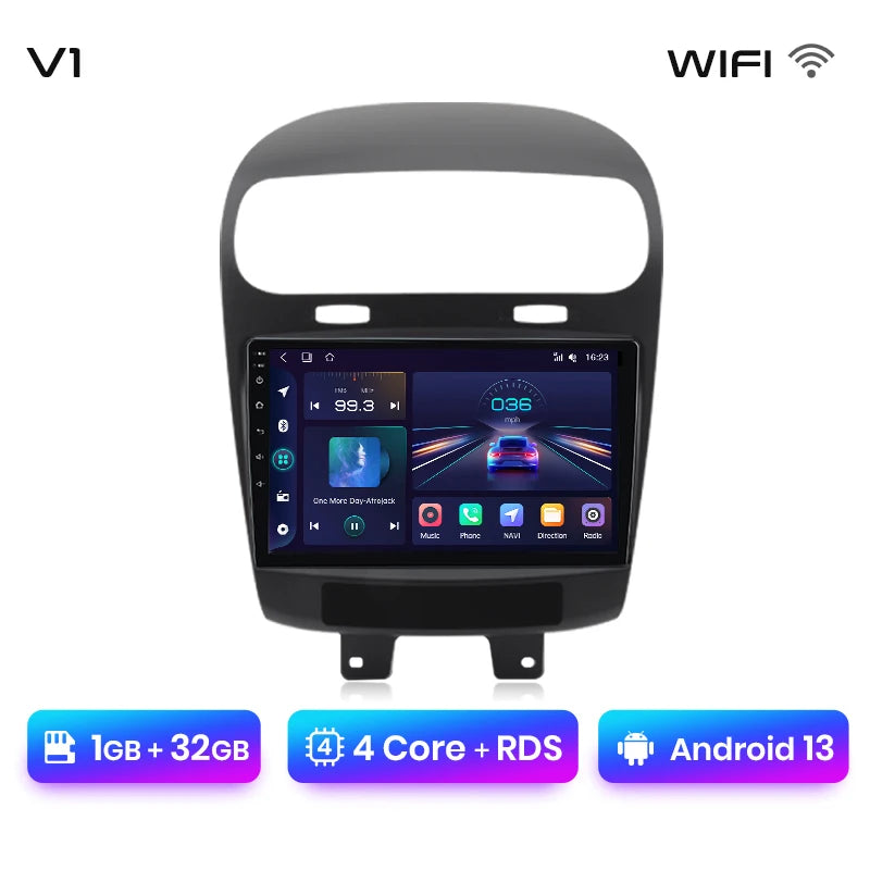 Radio Junsun V1 Plus para Dodge Journey y Fiat Freemont (2011-2020), inalámbrica, CarPlay, Android Auto, 2 DIN, DVD. 