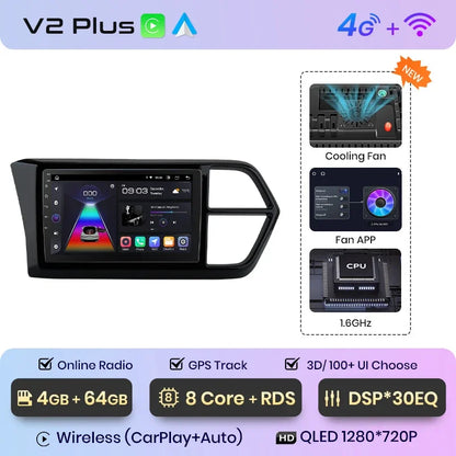 Junsun CarPlay inalámbrico Android Auto Radio para VOLKSWAGEN JETTA VS5 2019+ Sistemas inteligentes para coche RDS BT WiFi 2 DIN 