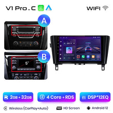Load image into Gallery viewer, Junsun V1 Wireless CarPlay Android Auto Radio For Nissan Qashqai J11 X-Trail 3 T32 2013-2017 Car Multimedia GPS 2din autoradio
