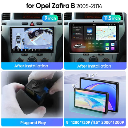 Junsun Wireless CarPlay Car Radio For Opel Zafira B Astra H 2005-2014 Android Multimedia