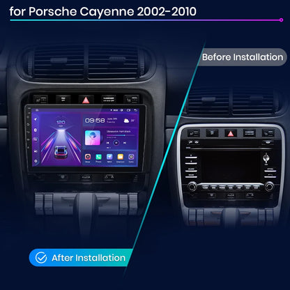 Junsun V1 AI Voice - Radio inalámbrica CarPlay Android para Porsche Cayenne 1 9PA 2002-2010, 4G, GPS, 2DIN 