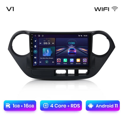 Junsun V1pro AI Voice 2 DIN Android Auto Radio para Hyundai Grand I10 2013-2016 Carplay 4G Car Multimedia GPS 2 DIN Autoradio 