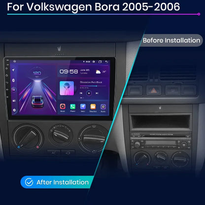 Radio multimedia Junsun con CarPlay inalámbrico y Android Auto para Volkswagen Bora 2005-2006, GPS, sistemas inteligentes, autorradio inteligente. 