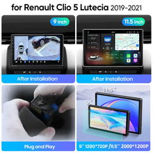 Junsun Wireless CarPlay Car Radio For Renault Clio 5 Lutecia 2019 2020 2021 Android Multimedia