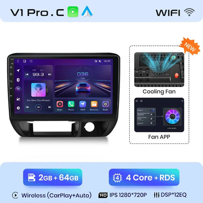 Junsun CarPlay inalámbrico Android Auto Radio para Suzuki Jimny 1998 1999 2000 2001-2004 Sistemas inteligentes para coche RDS BT WiFi 2 DIN 