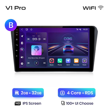 Junsun V1pro AI Voice 2 DIN Android Auto Radio para Toyota Avensis T25 2002-2008 Carplay Car Multimedia GPS 2 DIN autorradio 