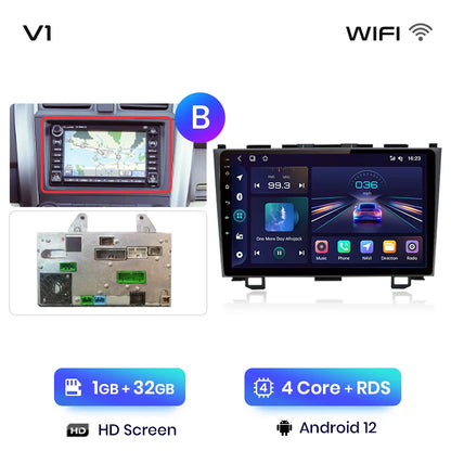 Radio de coche Junsun V1 con CarPlay inalámbrico y Android Auto para Honda CR-V 3 RE CRV 2007-2011, GPS, sistemas inteligentes para coche, autorradio inteligente. 