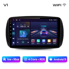 Load image into Gallery viewer, Junsun V1 AI Voice Wireless CarPlay Android Auto Radio for Mercedes Benz Smart 2016 Car Multimedia GPS 2din autoradio
