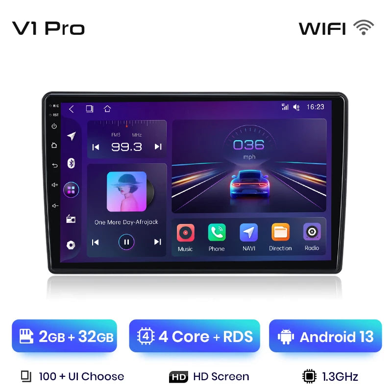 Radio Junsun V1 Plus para Skoda Fabia 2 2007-2014 con CarPlay inalámbrico, Android Auto, sistema inteligente para coche, 2 DIN, DVD. 