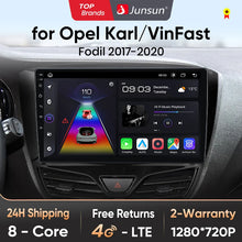 Radio Junsun CarPlay inalámbrica Android Auto para Opel Karl 2017 2018 2019 2020 con sistemas inteligentes RDS BT WiFi 2 DIN 