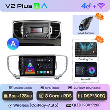 Load image into Gallery viewer, Junsun V1 AI Voice Wireless CarPlay Android Auto Radio For Kia Sportage 4 QL 2016 - 2018 4G Car Multimedia GPS 2din autoradio
