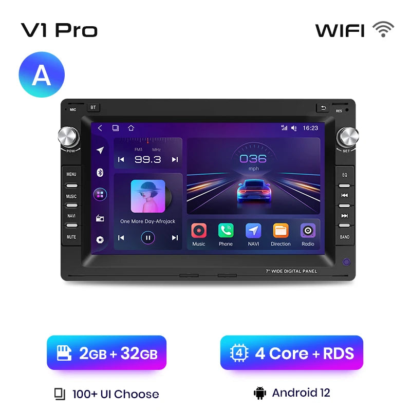 Junsun CarPlay Android Auto Car Intelligent Systems for VW Golf 4 Passat POLO Transport T5 Multivan Seat Jetta Autoradio