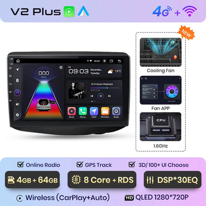 Junsun V1pro Android Auto Radio para Toyota Vitz XP10 Yadditif Platz eco 1999-2005 Carplay 4G coche Multimedia GPS 2din autoradio 