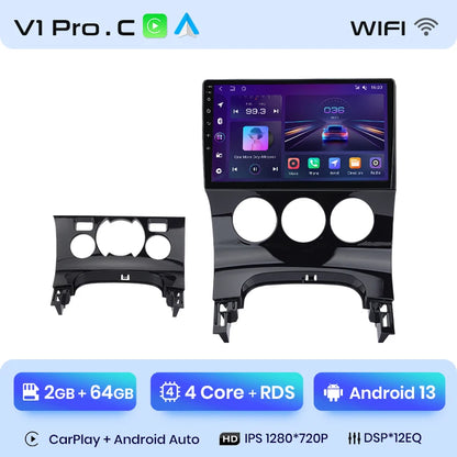Radio Junsun V1 Plus para Peugeot 3008 2009-2015 con CarPlay inalámbrico, Android Auto, sistema inteligente para coche, 2 DIN, DVD. 