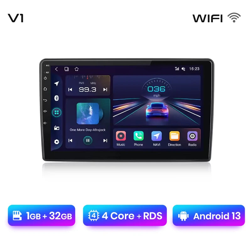 Junsun V1 Plus Autoradio für Citroen C2 C3 2001–2010, kabelloses CarPlay Android Auto, intelligente Autosysteme, keine 2 Din 2Din DVD 