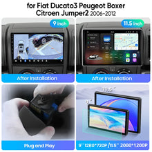 Junsun Wireless CarPlay Car Radio For Fiat Ducato Peugeot Boxer 2 Citroen Jumper 2 2006-2013 Android Multimedia