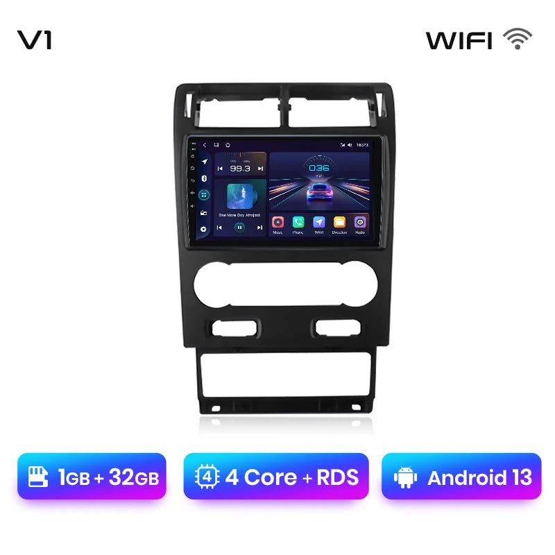 Radio Junsun V1 Plus para Ford Mondeo 3 2004-2007 con CarPlay inalámbrico, Android Auto, sistema inteligente para coche, 2 DIN, DVD. 
