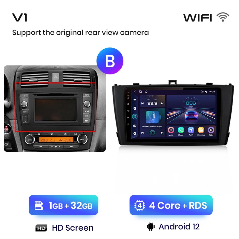 Junsun V1pro AI Voice 2 din Android Auto Radio For Toyota Avensis T27 2008-2015 Carplay 4G Car Multimedia GPS 2din autoradio