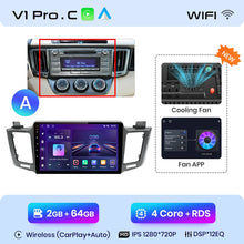 Lade das Bild in den Galerie-Viewer, Junsun V1pro AI Stimme 2 din Android Auto Radio für Toyota RAV4 RAV 4 2012 - 2018 Carplay 4G auto Multimedia GPS 2din autoradio 
