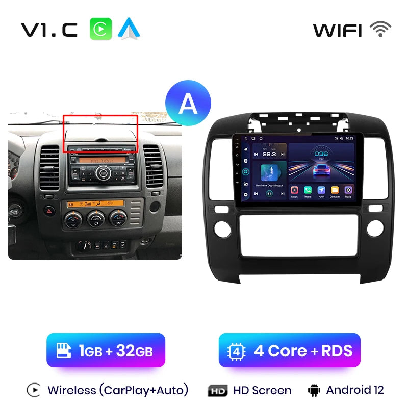 Junsun V1pro AI Voice 2 din Android Auto Radio For Nissan NAVARA 2006-2012 Carplay 4G Car Multimedia GPS 2din autoradio