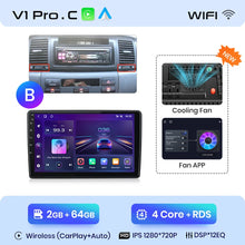 Lade das Bild in den Galerie-Viewer, Junsun V1pro AI Stimme Android Auto Radio Für Toyota Corolla E130 E120 2000-2004 Carplay 4G Auto Multimedia GPS 2din autoradio 
