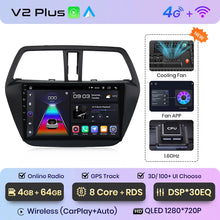 Load image into Gallery viewer, Junsun V1pro AI Voice 2 din Android Auto Radio For Suzuki SX4 2 S-Cross 2012 - 2016 Carplay 4G Car Multimedia GPS autoradio
