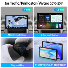 Junsun Wireless CarPlay Car Radio For Trafic Primastar Vivaro 2010 2011-2014 Android Multimedia