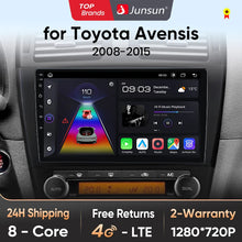 Load image into Gallery viewer, Junsun V1pro AI Voice 2 din Android Auto Radio For Toyota Avensis T27 2008-2015 Carplay 4G Car Multimedia GPS 2din autoradio

