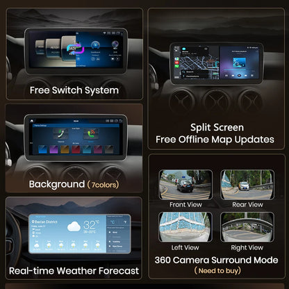 Junsun Car Radio Multimedia For Mercedes Benz A Class W176 GLA CLA X156 C117 NTG 4.5 5.0 Wireless CarPlay Android Auto 4G WiFi