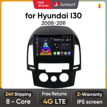 Cargar imagen en el visor de la galería, Junsun V1 AI Voice Wireless CarPlay Android Auto Radio For Hyundai I30 2006-2011 4G Car Multimedia GPS 2din autoradio
