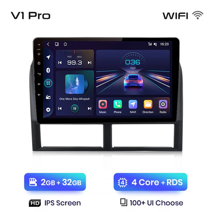 Reproductor multimedia Junsun CarPlay para Jeep Grand Cherokee II WJ 1998-2004 con Android Auto, GPS y radio de 2 DIN. 