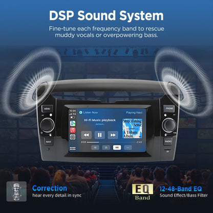 Junsun Wireless CarPlay Car Radio for Lancia Ypsilon 2012 2013 2014-2020 Android Multimedia