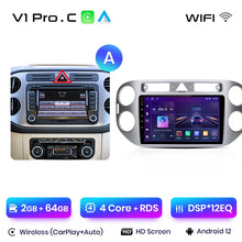 Load image into Gallery viewer, Junsun V1pro AI Voice 2 din Android Auto Radio For VW Volkswagen Tiguan 1 NF 2006-2016 Carplay Car Multimedia GPS 2din autoradio
