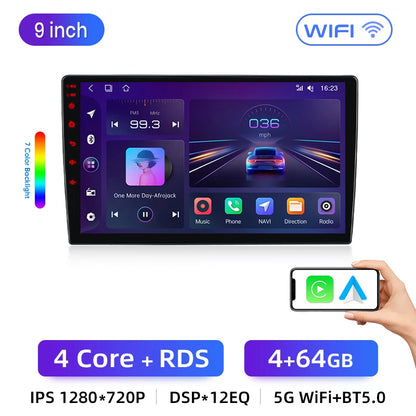 Junsun AI Wireless CarPlay Android Auto Car Radio For Hyundai Santa Fe 3 2013 2014 2015-2016 4G GPS Smart Intelligent Systems
