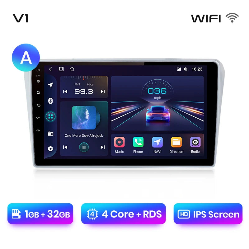 Junsun V1pro AI Voice 2 DIN Android Auto Radio para Toyota Avensis T25 2002-2008 Carplay Car Multimedia GPS 2 DIN autorradio 
