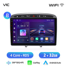 Cargar imagen en el visor de la galería, Junsun Android Wireless CarPlay Auto Car Radio For Peugeot 308 308SW 408 2012-2020 Car Intelligent Systems DSP SWC RDS GPS FM BT
