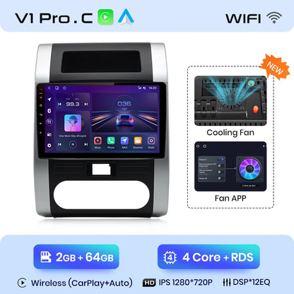 Junsun V1pro AI Voice 2 DIN Android Auto Radio para Nissan x trail t31 2008-2012 Carplay 4G Car Multimedia GPS 2 DIN Autoradio 